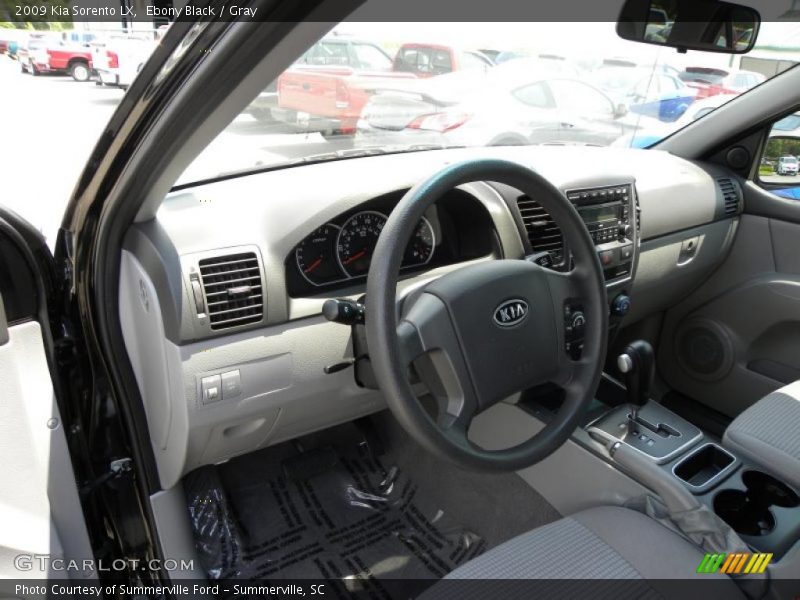 Ebony Black / Gray 2009 Kia Sorento LX