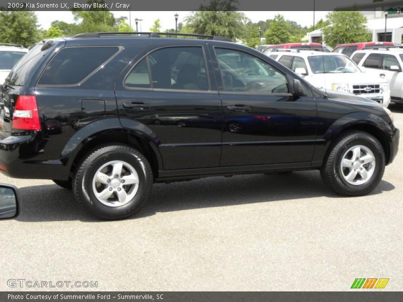 Ebony Black / Gray 2009 Kia Sorento LX