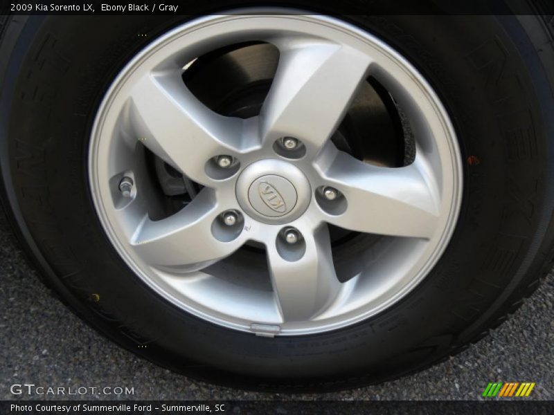Ebony Black / Gray 2009 Kia Sorento LX