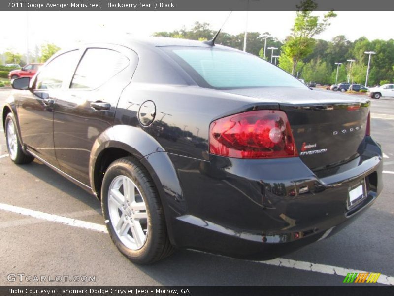 Blackberry Pearl / Black 2011 Dodge Avenger Mainstreet