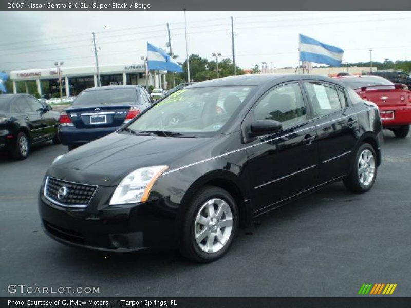 Super Black / Beige 2007 Nissan Sentra 2.0 SL