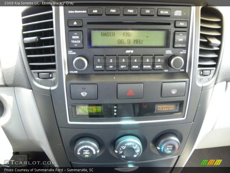 Ebony Black / Gray 2009 Kia Sorento LX