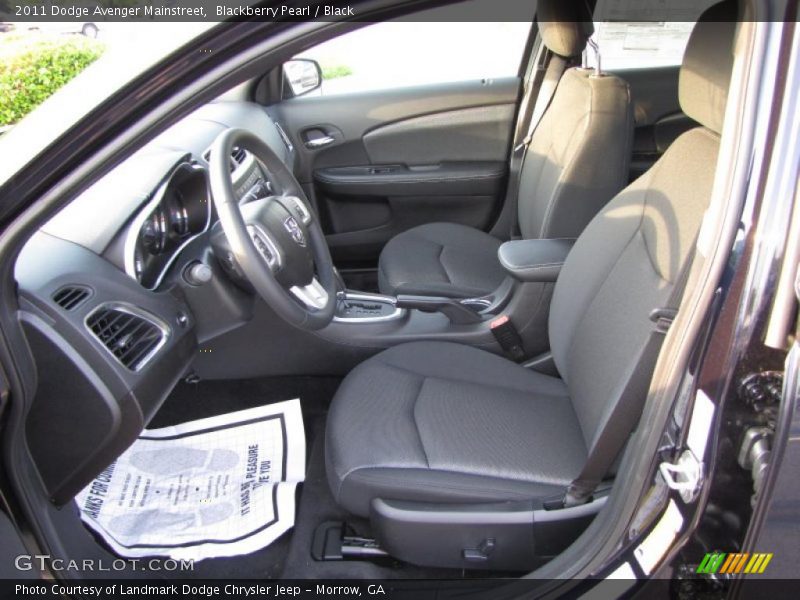 Blackberry Pearl / Black 2011 Dodge Avenger Mainstreet