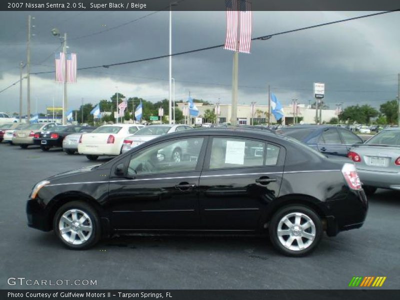 Super Black / Beige 2007 Nissan Sentra 2.0 SL