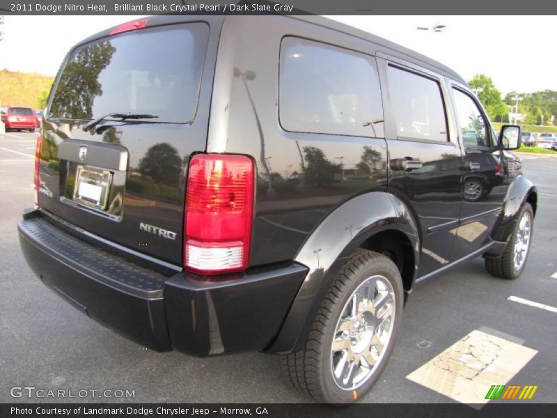 Brilliant Black Crystal Pearl / Dark Slate Gray 2011 Dodge Nitro Heat