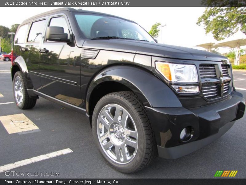 Brilliant Black Crystal Pearl / Dark Slate Gray 2011 Dodge Nitro Heat