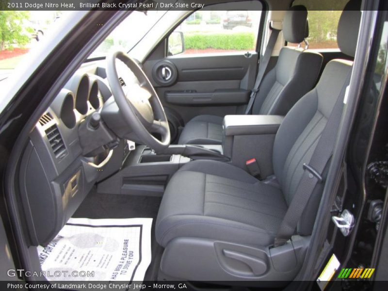 Brilliant Black Crystal Pearl / Dark Slate Gray 2011 Dodge Nitro Heat