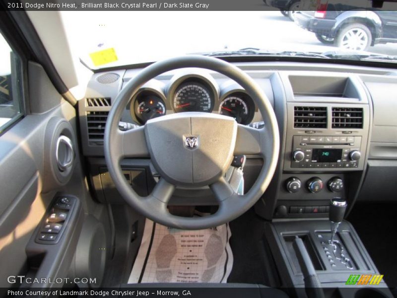 Brilliant Black Crystal Pearl / Dark Slate Gray 2011 Dodge Nitro Heat