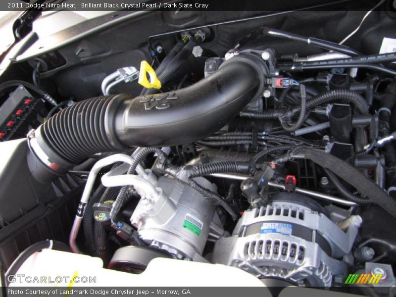 Brilliant Black Crystal Pearl / Dark Slate Gray 2011 Dodge Nitro Heat