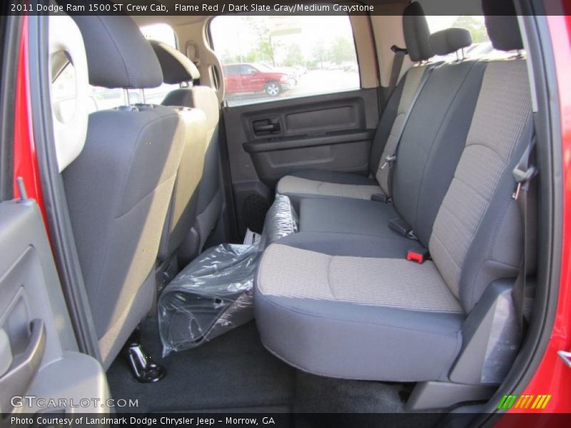 Flame Red / Dark Slate Gray/Medium Graystone 2011 Dodge Ram 1500 ST Crew Cab