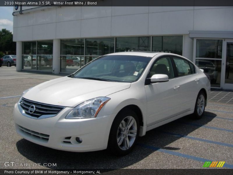 Winter Frost White / Blond 2010 Nissan Altima 3.5 SR