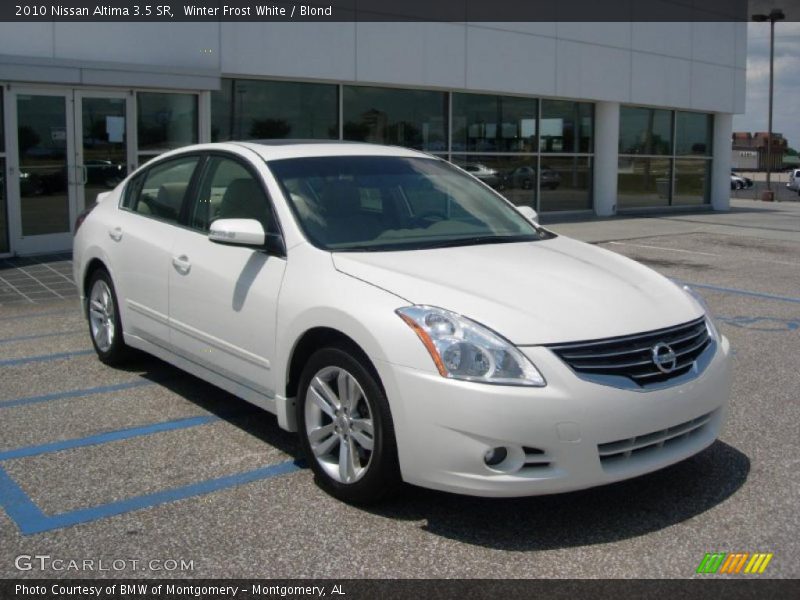 Winter Frost White / Blond 2010 Nissan Altima 3.5 SR