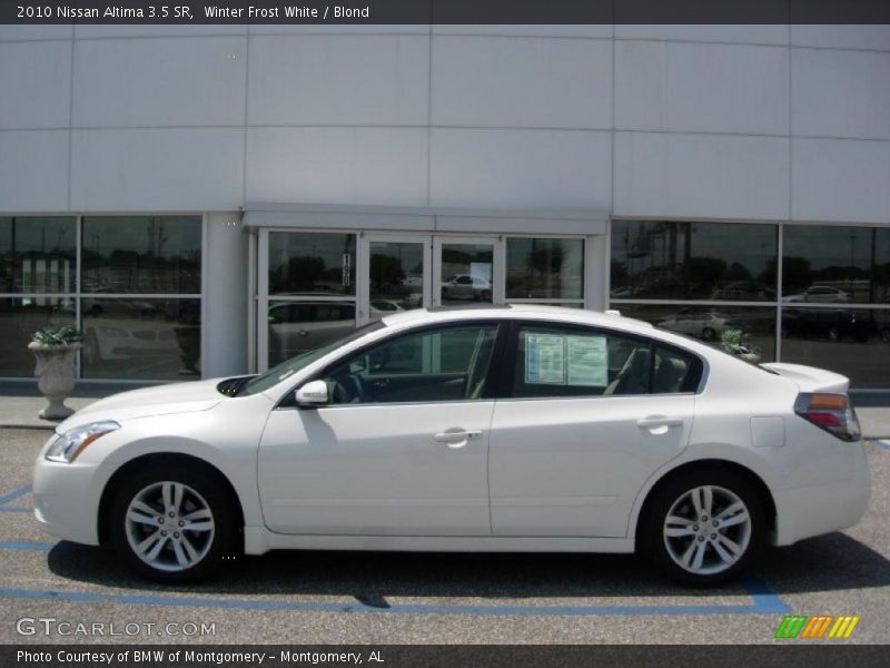 Winter Frost White / Blond 2010 Nissan Altima 3.5 SR