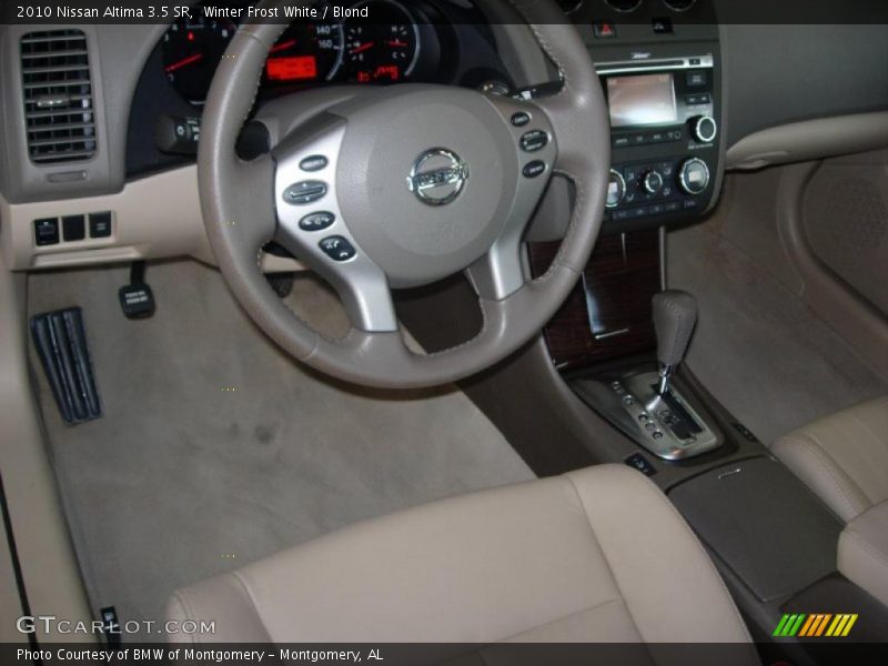 Winter Frost White / Blond 2010 Nissan Altima 3.5 SR