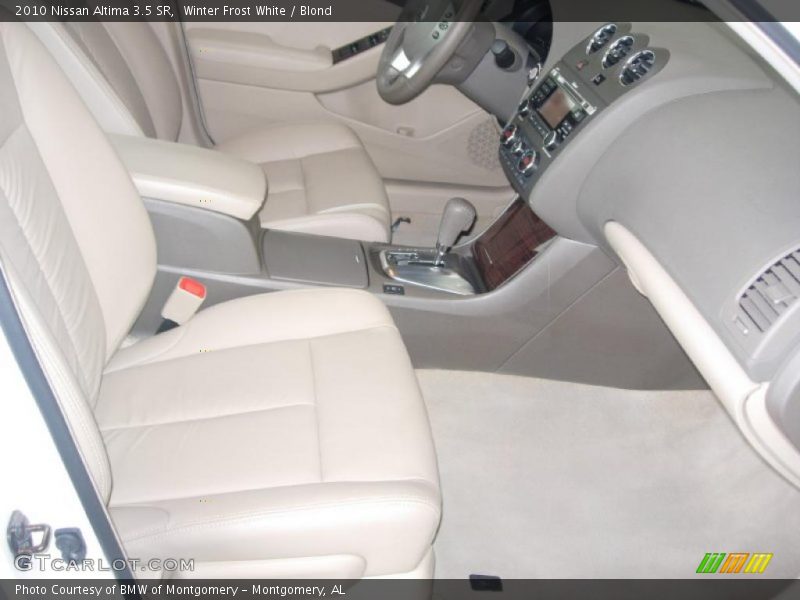 Winter Frost White / Blond 2010 Nissan Altima 3.5 SR