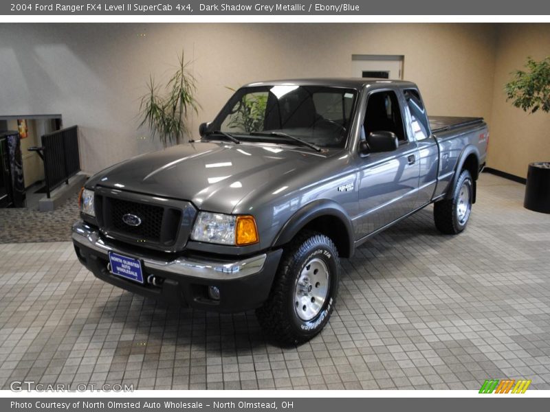 Dark Shadow Grey Metallic / Ebony/Blue 2004 Ford Ranger FX4 Level II SuperCab 4x4