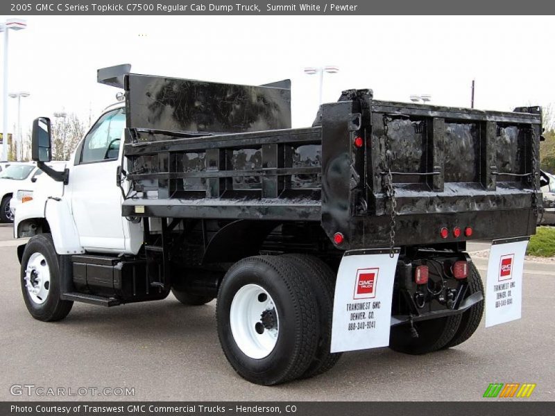 Summit White / Pewter 2005 GMC C Series Topkick C7500 Regular Cab Dump Truck