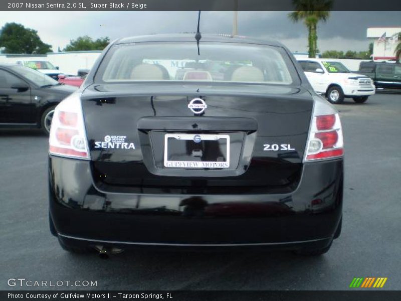 Super Black / Beige 2007 Nissan Sentra 2.0 SL