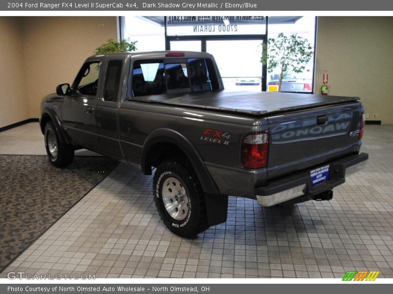 Dark Shadow Grey Metallic / Ebony/Blue 2004 Ford Ranger FX4 Level II SuperCab 4x4