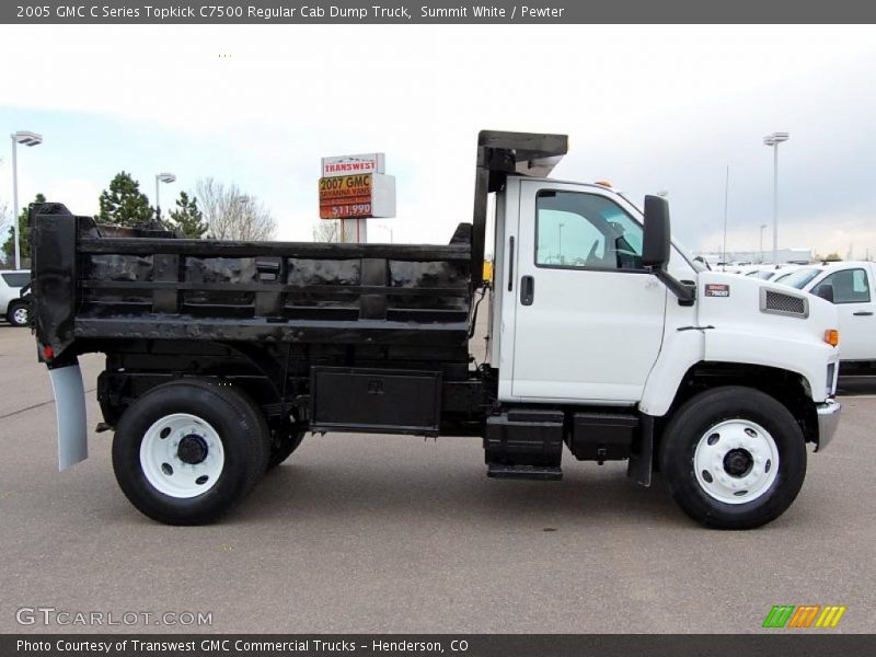 Summit White / Pewter 2005 GMC C Series Topkick C7500 Regular Cab Dump Truck