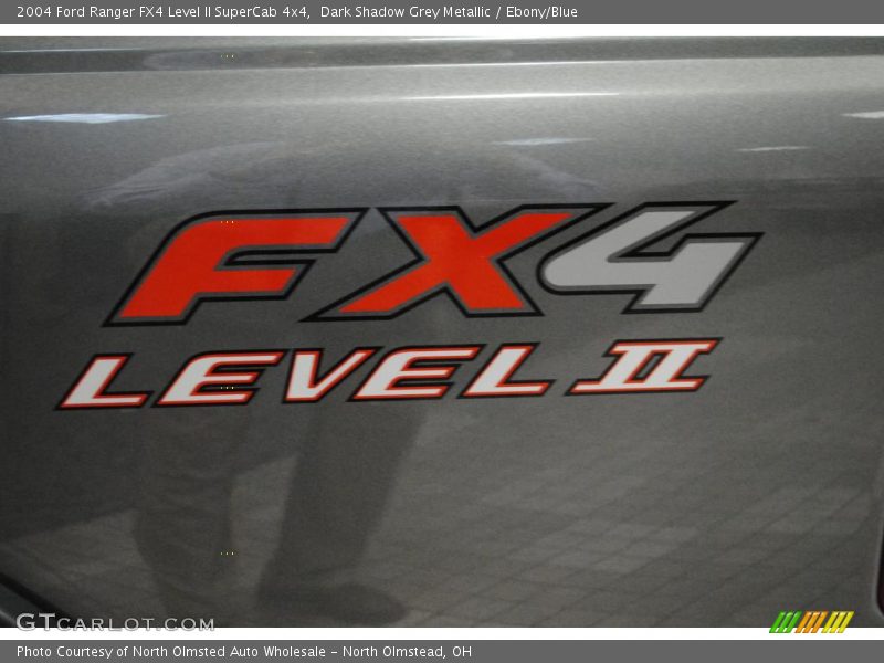 Dark Shadow Grey Metallic / Ebony/Blue 2004 Ford Ranger FX4 Level II SuperCab 4x4