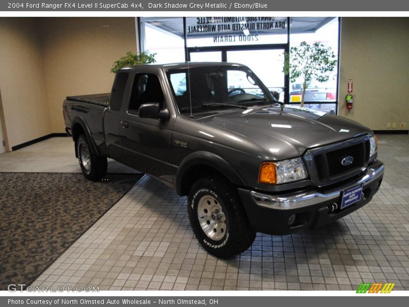 Dark Shadow Grey Metallic / Ebony/Blue 2004 Ford Ranger FX4 Level II SuperCab 4x4