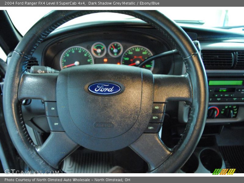 Dark Shadow Grey Metallic / Ebony/Blue 2004 Ford Ranger FX4 Level II SuperCab 4x4