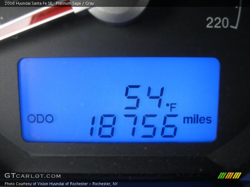 Platinum Sage / Gray 2008 Hyundai Santa Fe SE