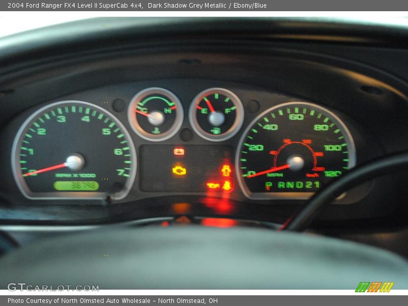 Dark Shadow Grey Metallic / Ebony/Blue 2004 Ford Ranger FX4 Level II SuperCab 4x4