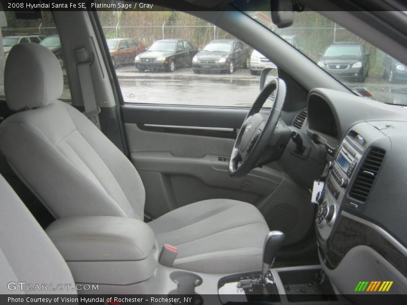 Platinum Sage / Gray 2008 Hyundai Santa Fe SE