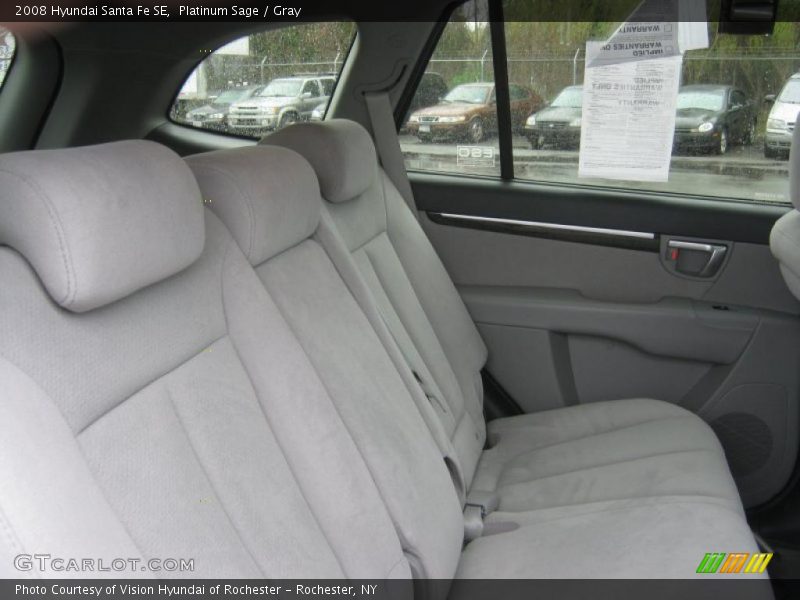 Platinum Sage / Gray 2008 Hyundai Santa Fe SE