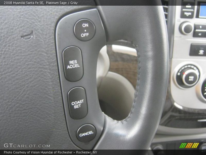 Platinum Sage / Gray 2008 Hyundai Santa Fe SE