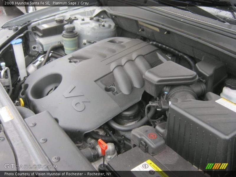 Platinum Sage / Gray 2008 Hyundai Santa Fe SE