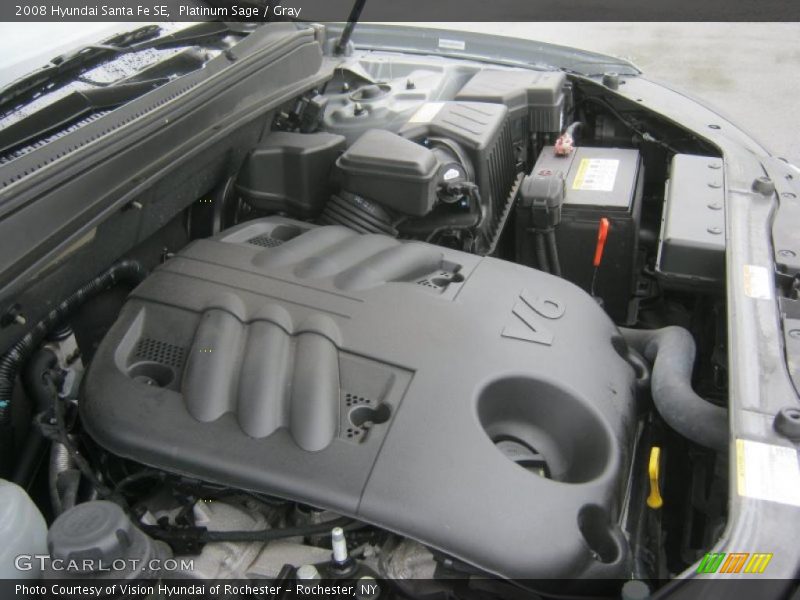 Platinum Sage / Gray 2008 Hyundai Santa Fe SE