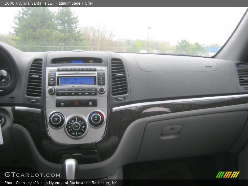 Platinum Sage / Gray 2008 Hyundai Santa Fe SE