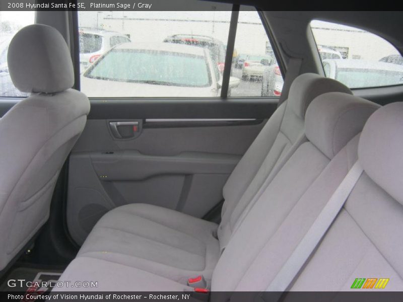 Platinum Sage / Gray 2008 Hyundai Santa Fe SE