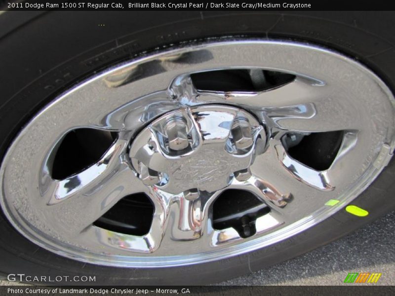 Brilliant Black Crystal Pearl / Dark Slate Gray/Medium Graystone 2011 Dodge Ram 1500 ST Regular Cab