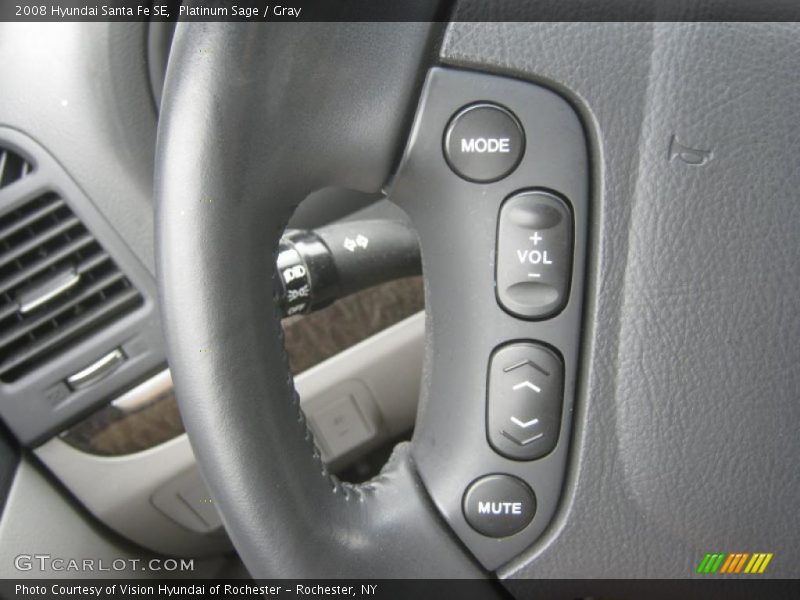 Platinum Sage / Gray 2008 Hyundai Santa Fe SE