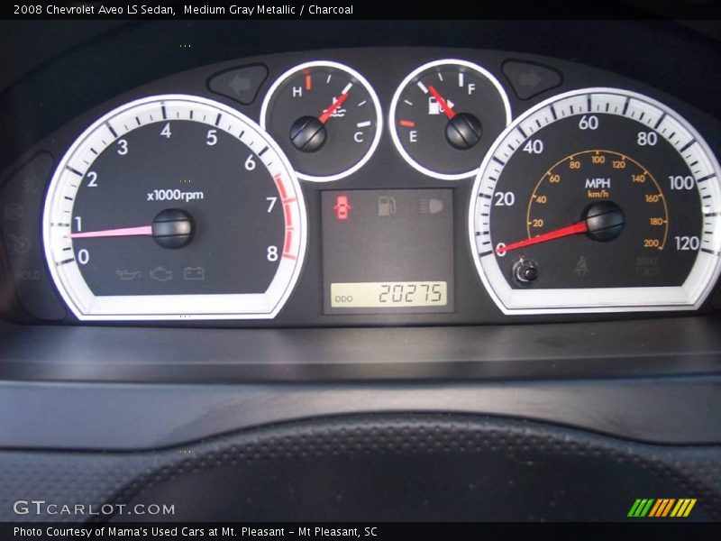 Medium Gray Metallic / Charcoal 2008 Chevrolet Aveo LS Sedan