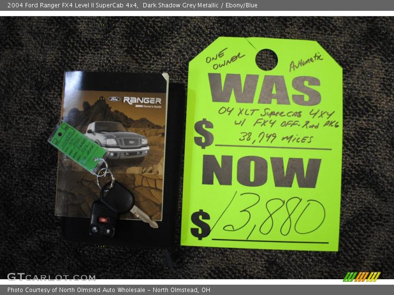 Dark Shadow Grey Metallic / Ebony/Blue 2004 Ford Ranger FX4 Level II SuperCab 4x4