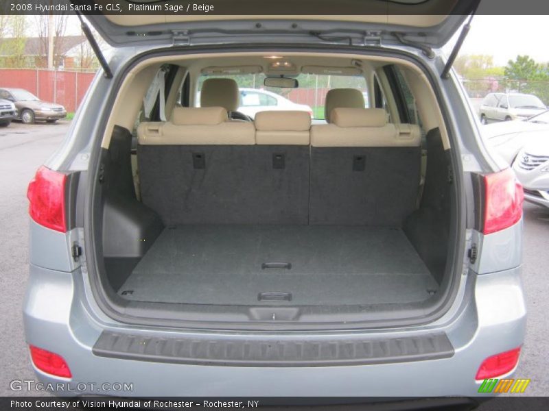 Platinum Sage / Beige 2008 Hyundai Santa Fe GLS