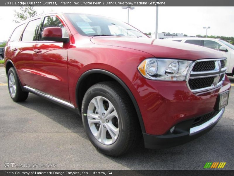 Inferno Red Crystal Pearl / Dark Graystone/Medium Graystone 2011 Dodge Durango Express