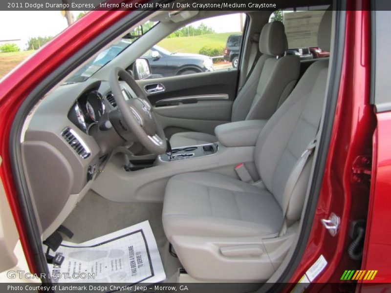 Inferno Red Crystal Pearl / Dark Graystone/Medium Graystone 2011 Dodge Durango Express