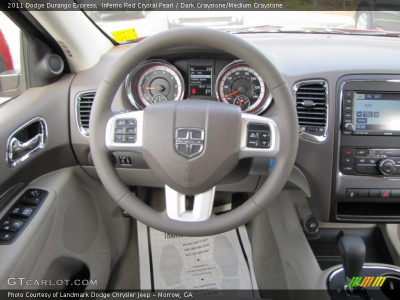 Inferno Red Crystal Pearl / Dark Graystone/Medium Graystone 2011 Dodge Durango Express