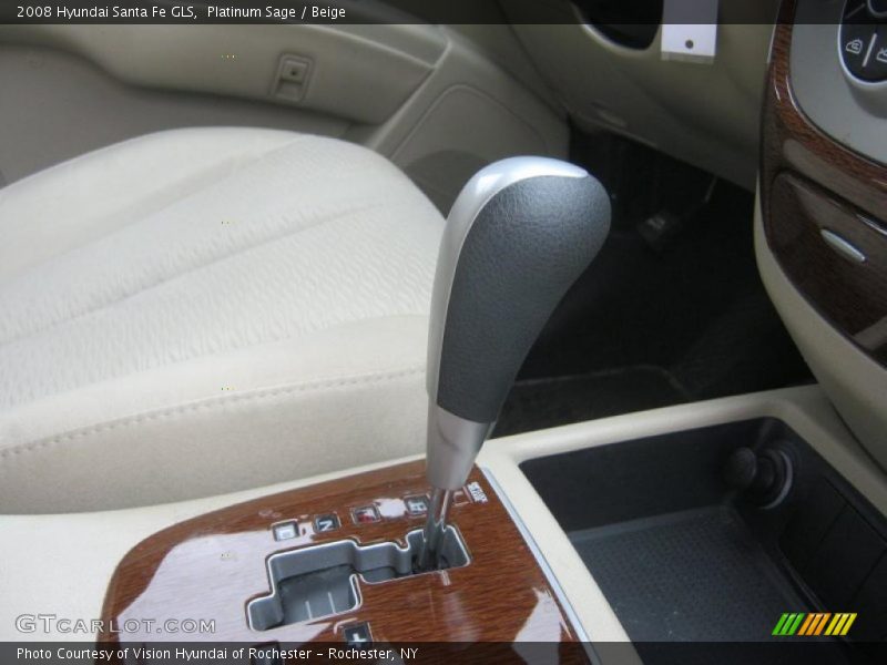 Platinum Sage / Beige 2008 Hyundai Santa Fe GLS