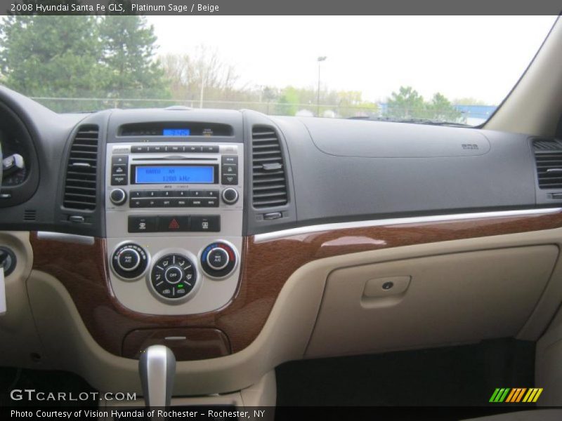 Platinum Sage / Beige 2008 Hyundai Santa Fe GLS