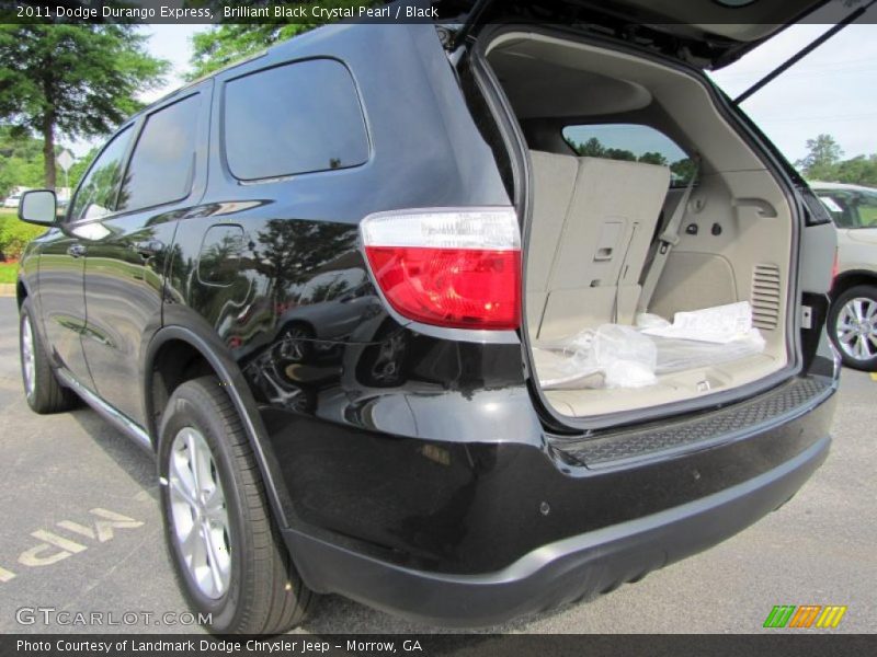 Brilliant Black Crystal Pearl / Black 2011 Dodge Durango Express