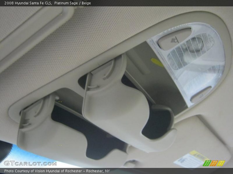 Platinum Sage / Beige 2008 Hyundai Santa Fe GLS