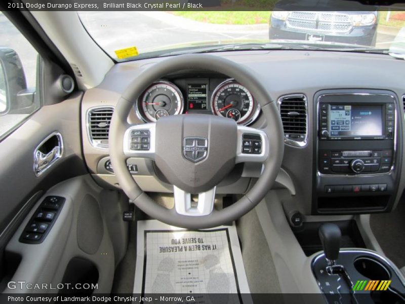 Brilliant Black Crystal Pearl / Black 2011 Dodge Durango Express