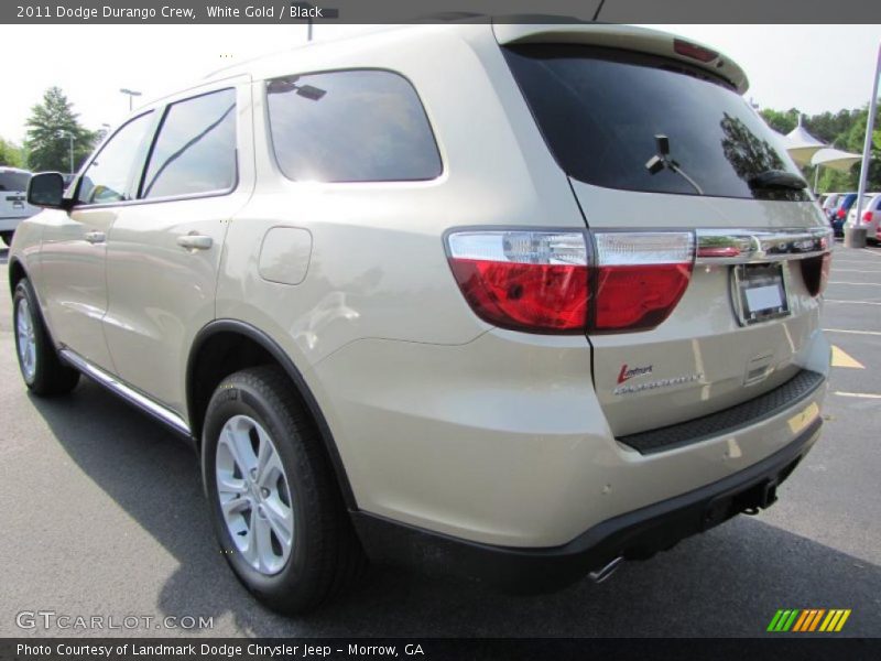White Gold / Black 2011 Dodge Durango Crew